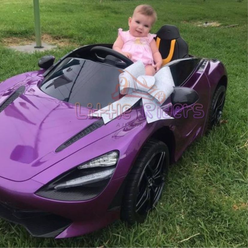 purple ride on car