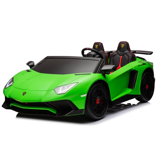 Official Licensed 24V XL Lamborghini Aventador SV Ride-On Car for Kids - Green