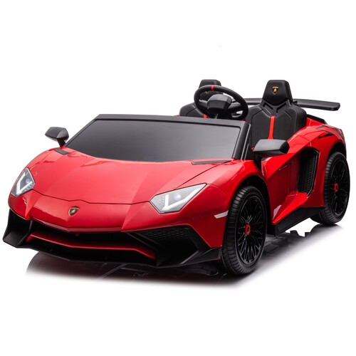 Official Licensed 24V XL Lamborghini Aventador SV Ride-On Car for Kids - Red