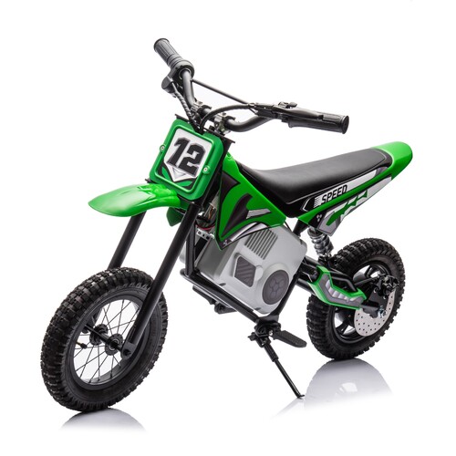 24V Dirt Bike - Single Rider Electric Motorcycle for Kids - Green - Pre-Order ETA 13 October 2024