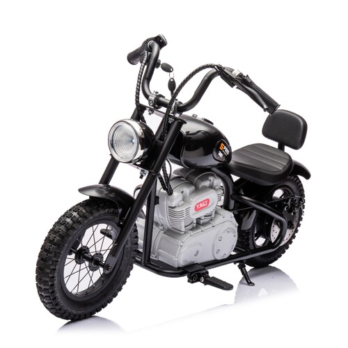 24V Cruiser Bike - Single Rider Electric Motorcycle for Kids - Black - Pre-Order ETA 13 October 2024