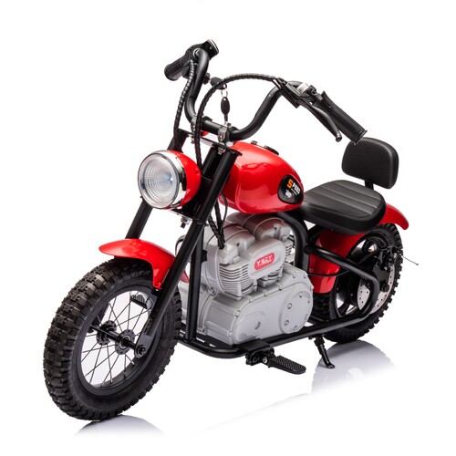 24V Cruiser Bike - Single Rider Electric Motorcycle for Kids - Red - Pre-Order ETA 13 October 2024