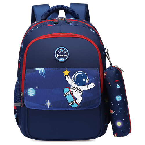 Astronaut Kids Backpack - Mini Travel Bag for School and Everyday Adventures - Navy Blue