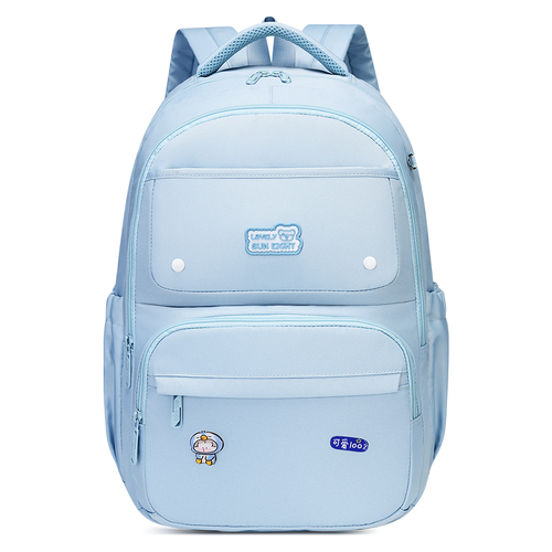 Kids Backpack with Four Outside Pockets - Mini Travel Bag for School and Everyday Use - Blue