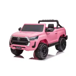 24V Licensed Toyota Hilux SR5 Electric Ride-On Car for Kids - Pink