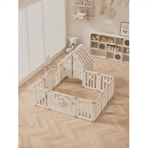 Ultimate Kids Playpen: Drawing Board, Basketball Hoop & Playhouse Combo