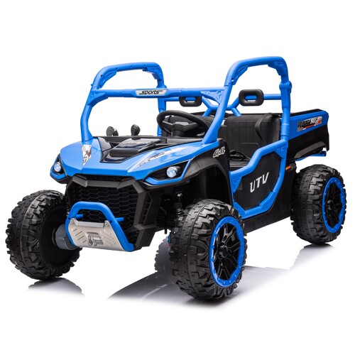 24V Titan Kids UTV Electric Ride-On-Car with Dual Seats and Remote Control - Blue