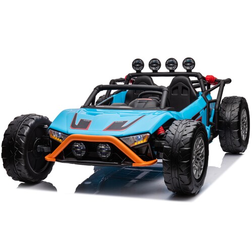 24V Kids UTV Ride-On Car SPIDER with Dual Seats and Remote Control - Blue