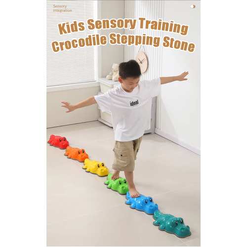 Multi-Colour Anti-Slip Crocodile Stepping Stones for Kids Play - Pre-Order ETA 16 August 2024