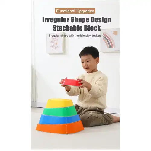 Multi-Colour River Stepping Stone for Kids Play