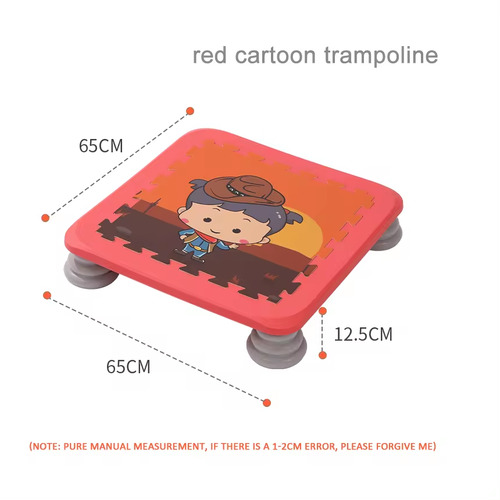 Cartoon-Themed Kids Jumping Pad for Kids Active Play - Red - Pre-Order ETA 16 August 2024