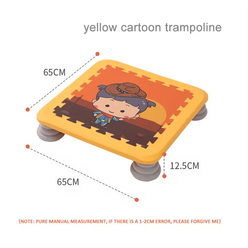 Cartoon-Themed Kids Jumping Pad for Kids Active Play - Yellow - Pre-Order ETA 16 August 2024