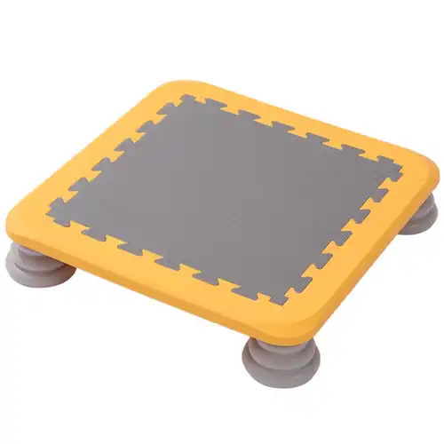 Plain Design Kids Jumping Pad for Safe and Active Playtime - Yellow