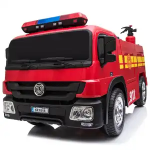 Fire Rescue Truck, 12V Electric Ride On Toy for Kids - Red - Pre-Order ETA 25 February 2025